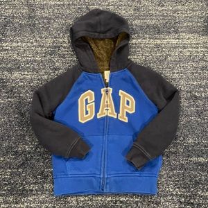 GAP Boys faux Sherpa lined sweatshirt